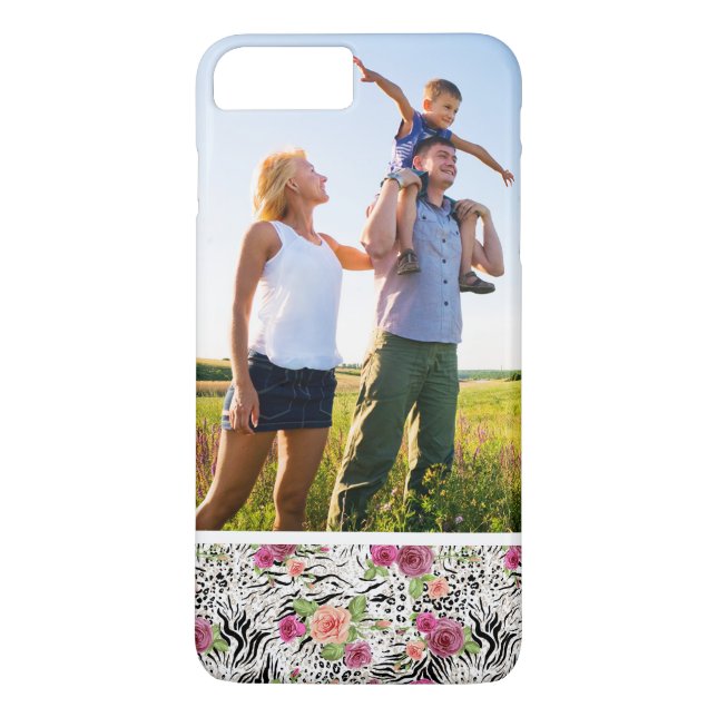 Custom Photo Pattern With Animal Prints Case-Mate iPhone Case (Back)