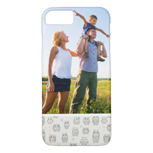 Custom Photo Pattern with owls iPhone 8/7 Case
