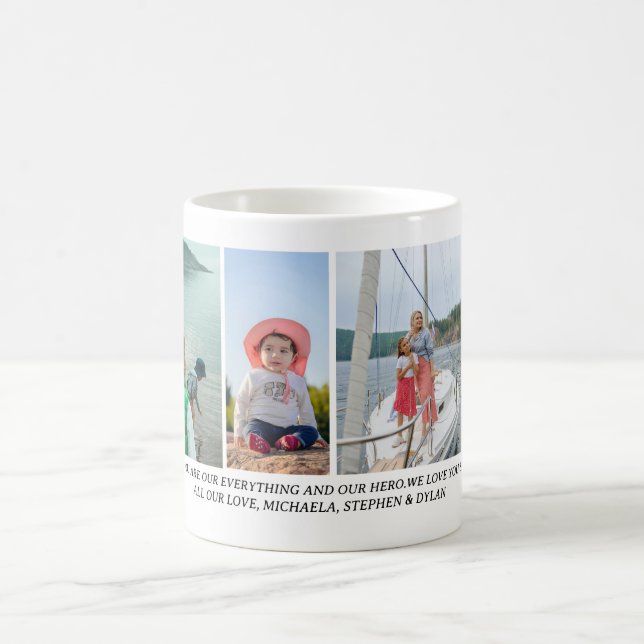 Custom Photo & Personal Message Mother’s Day Gift  Coffee Mug (Center)