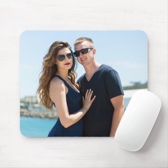Custom Photo Personalise Couple Family Add Picture Mouse Pad (With Mouse)