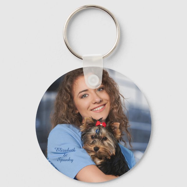 Custom Photo Personalise Key Ring (Front)