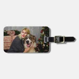 Custom Photo Personalised 2 Sided Luggage Tag