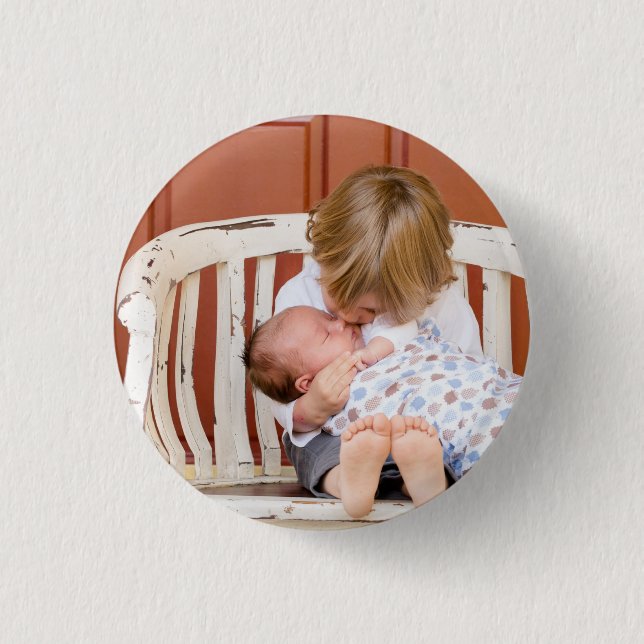 Custom Photo Personalised  3 Cm Round Badge (Front)