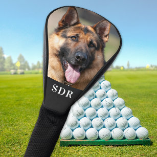 Custom Photo Personalised 3 Initial Monogram  Golf Head Cover