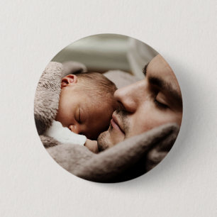 Custom Photo Personalised 6 Cm Round Badge