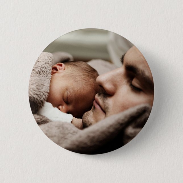Custom Photo Personalised 6 Cm Round Badge (Front)