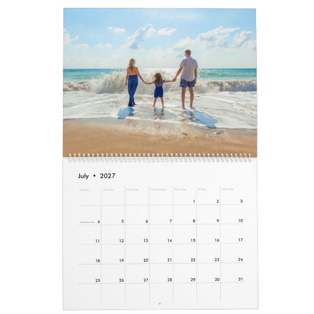 Custom Photo Personalised Calendar Add Your Photos (Jul 2027)