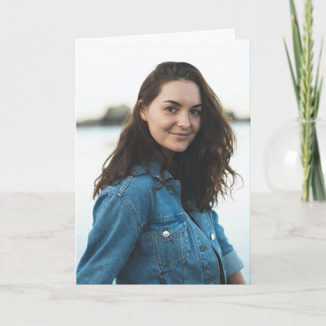 Custom Photo Personalised Card (Front)