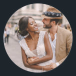 Custom Photo Personalised Classic Round Sticker<br><div class="desc">Cute personalised stickers with your custom photo.</div>