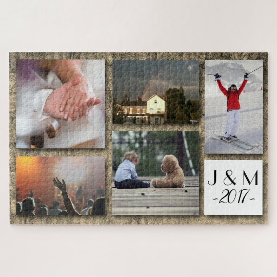 Custom Photo Personalised Collage Jigsaw Puzzle