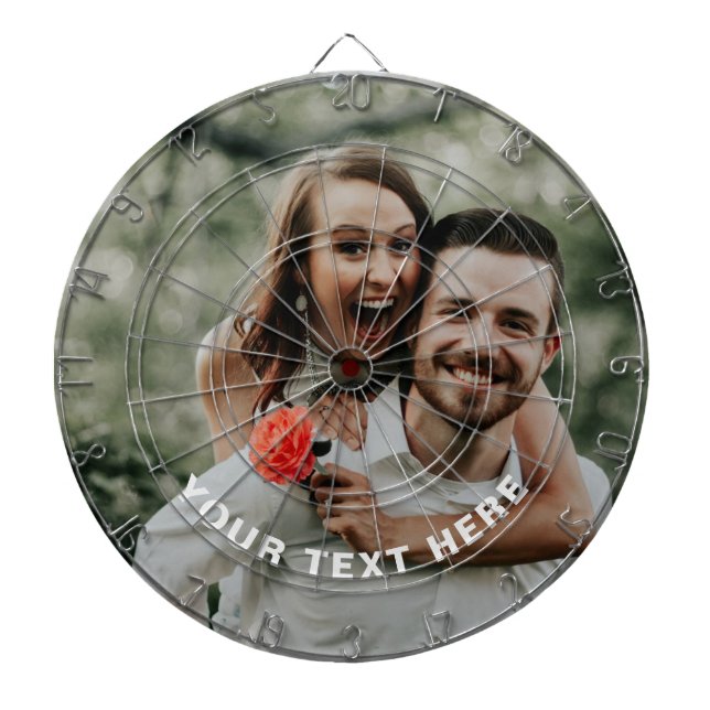 Custom Photo Personalised Dart Board (Front)