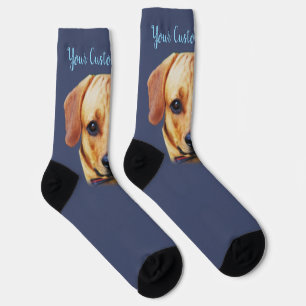 Custom Photo Personalised Dog Face Socks