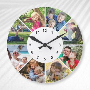 Custom Photo Personalised Family Children Friends Large Clock