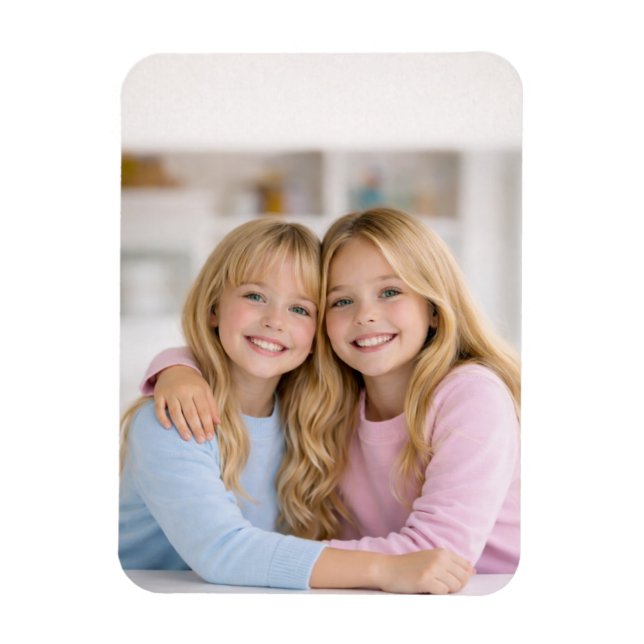 Custom Photo Personalised Flexible Refrigerator  Magnet (Vertical)