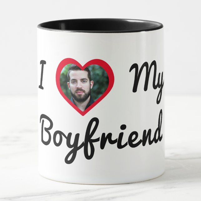 Custom Photo Personalised I Love My Boyfriend Mug (Creator Uploaded)
