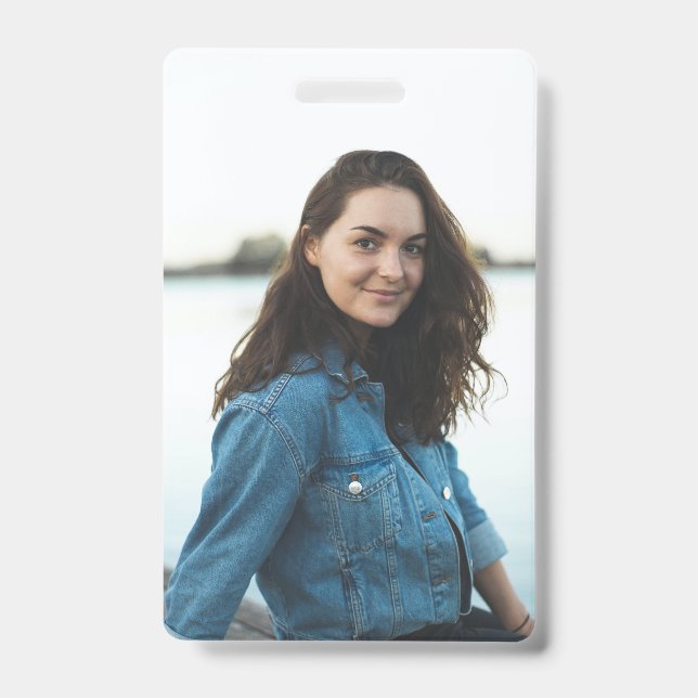 Custom Photo Personalised ID Badge (Front)
