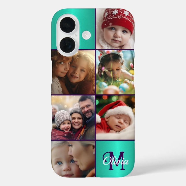 Custom Photo, Personalised iPhone 16 Case (Back)