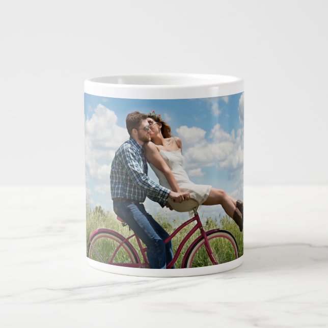 Custom Photo Personalised   Large Coffee Mug (Front)