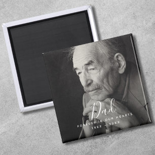 Custom Photo Personalised Memorial Death Magnet