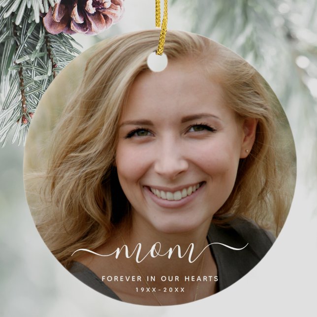 Custom Photo Personalised Memorial ornament (Creator Uploaded)