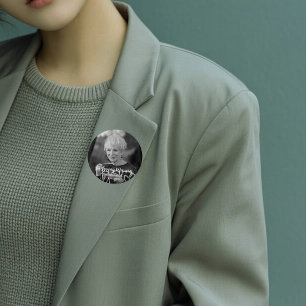 Custom Photo Personalised Memorial Tribute Funeral 3 Cm Round Badge