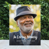 Custom Photo Personalised Memorial Tribute Funeral