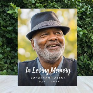 Custom Photo Personalised Memorial Tribute Funeral Acrylic Sign