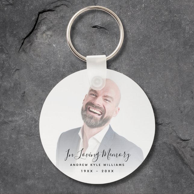 Custom Photo Personalised Memorial Tribute Funeral Key Ring (Creator Uploaded)