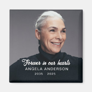 Custom Photo Personalised Memorial Tribute Funeral Magnet