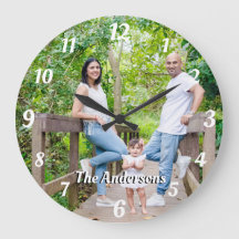 Custom photo personalised name white letters