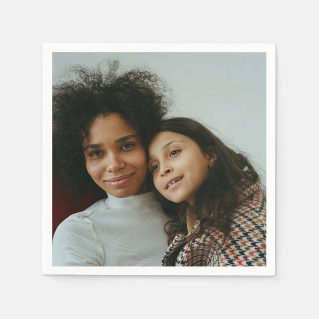 Custom Photo Personalised Napkin (Front)