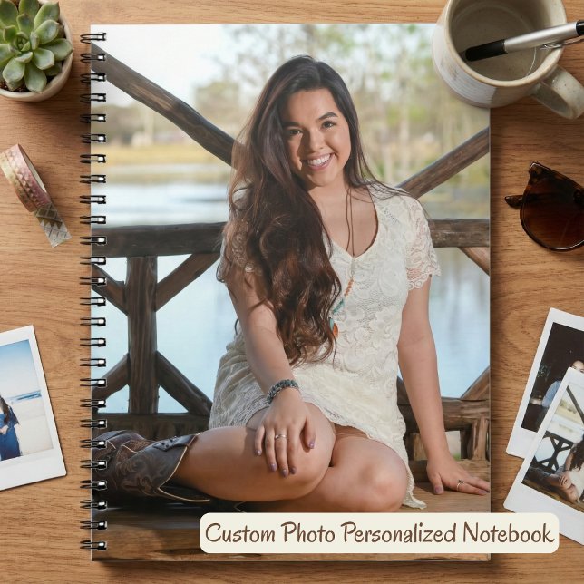 Custom Photo Personalised Notebook (Custom Photo Personalized Notebook.  Just add your own photo!)