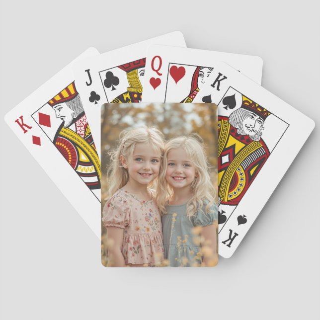 Custom Photo Personalised Poker Cards (Back)