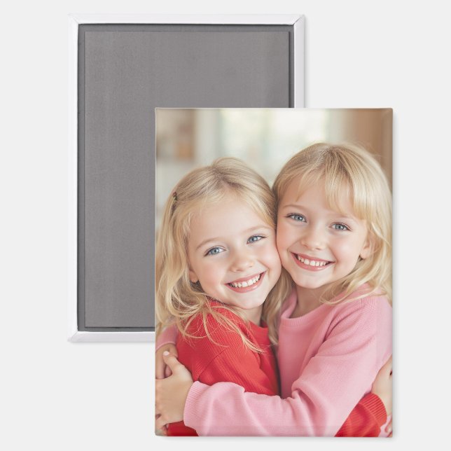 Custom Photo Personalised Rectangle Magnet (Front/Back)