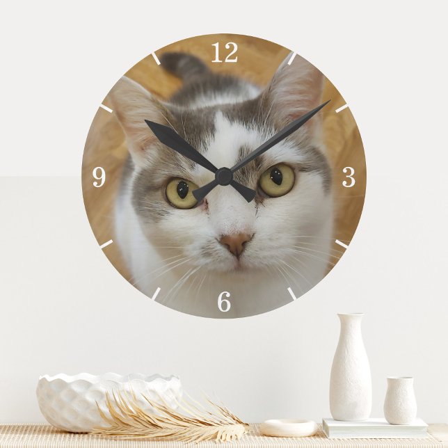 Custom Photo Personalised Round Clock (Creator Uploaded)