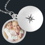 Custom Photo Personalised Silver Plated Necklace<br><div class="desc">Add your custom personalised photo to this necklace to take your loved ones everywhere you go! Would make a great gift for new mothers, Mother's Day, Christmas, anniversaries, grandmothers, your best friend or any other special person in your life. Click the "Customise It" button to add your own custom text...</div>