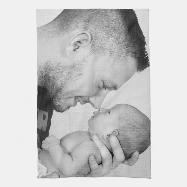 Custom Photo Personalised Tea Towel (Vertical)