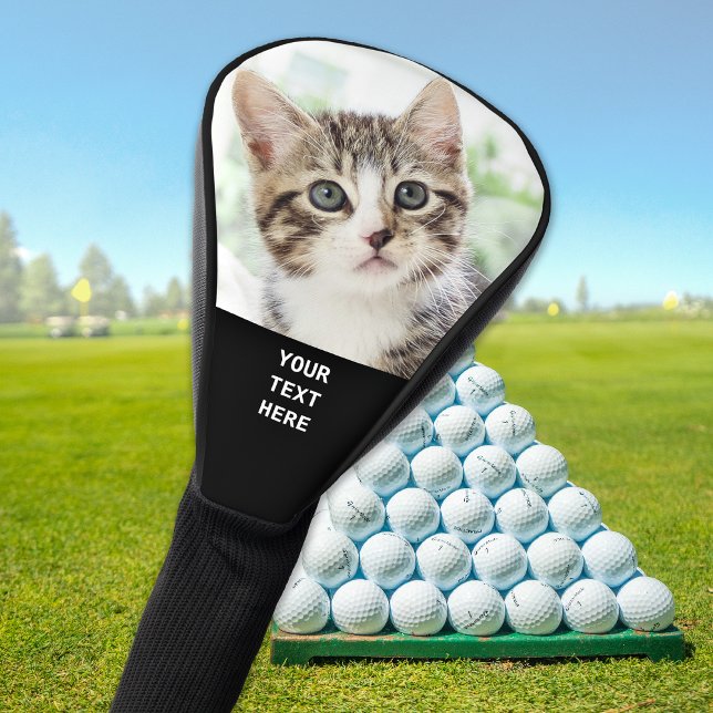 Custom Photo Personalised Text Create Your Own Golf Head Cover (Creator Uploaded)