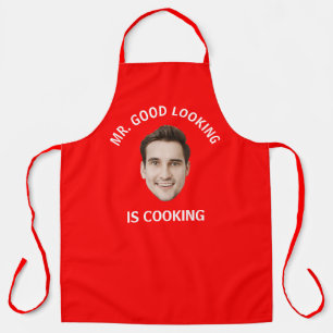 Custom Photo personalised Text Her Him Women Men Apron