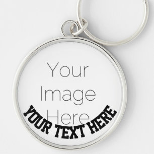 Custom Photo – Personalised text Key Ring