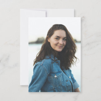 Custom Photo Personalised Thank You Card