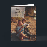 Custom Photo Personalised Wedding Congratulations Card<br><div class="desc">Upload your own photo to create a special card for weddings or any occasion. All the text on this greeting card is ready for your custom touch so you can add your own sentiments for different occasions. On the front of the card, the black script lettering appears against a printed...</div>