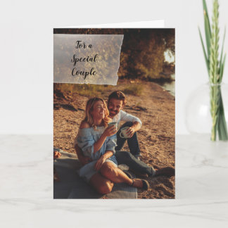 Custom Photo Personalised Wedding Congratulations Card