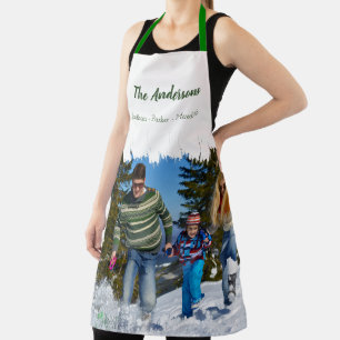 Custom Photo Personalized Christmas Holiday Apron