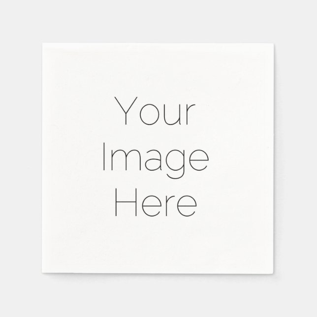 Custom photo personalized Paper Napkin (Front)