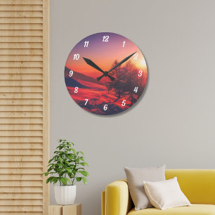 Custom Photo Personalized  Round Clock