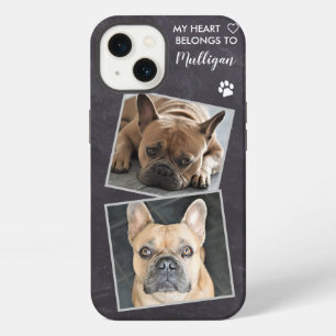 Custom Photo Pet Dog Collage Stylish Quote Photo iPhone 13 Case