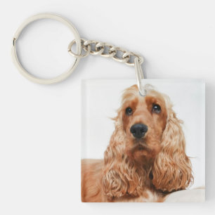 Custom Photo Pet Dog Keepsake Key Ring