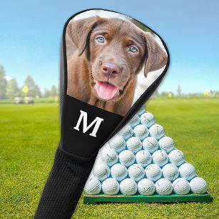 Custom Photo Pet Family Dog Personalised Monogram Golf Head Cover