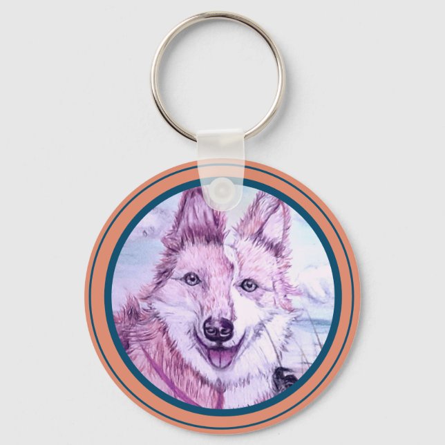 Custom Photo Pet Keychain (Front)